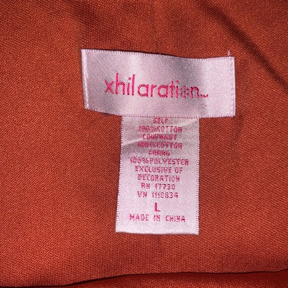 Xhilaration Bohemian Pink Paisley Sequin Drawstring Skirt Sz L 🌻 - Picture 7 of 7